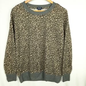 Splendid Leopard Print Sweater